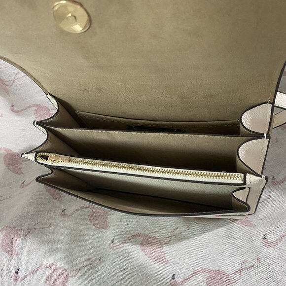 Coach Strawberry Print White Flap Shoulder Bag - Picture 7 of 7